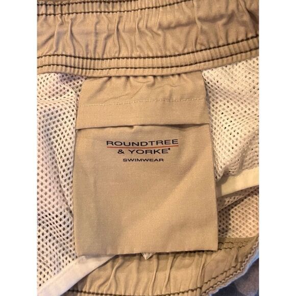 ROUNDTREE & YORKE CARIBBEAN TAN PINK TROPICAL SWIM SHORTS TRUNKS 4XB 4XL NWT - Picture 7 of 8